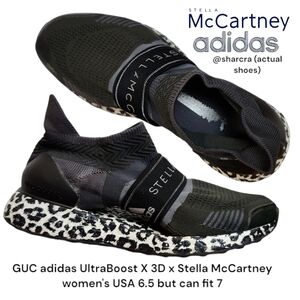 adidas UltraBoost X 3D x Stella McCartney Urban Earth Night Sneakers Women's 6.5